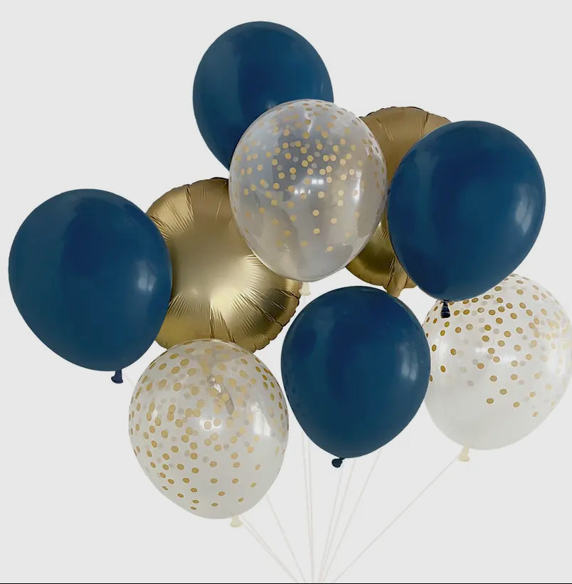 Balloon Bouquet - Navy & Gold