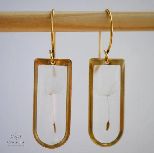 Cathedral Earrings - Dandelion Seed