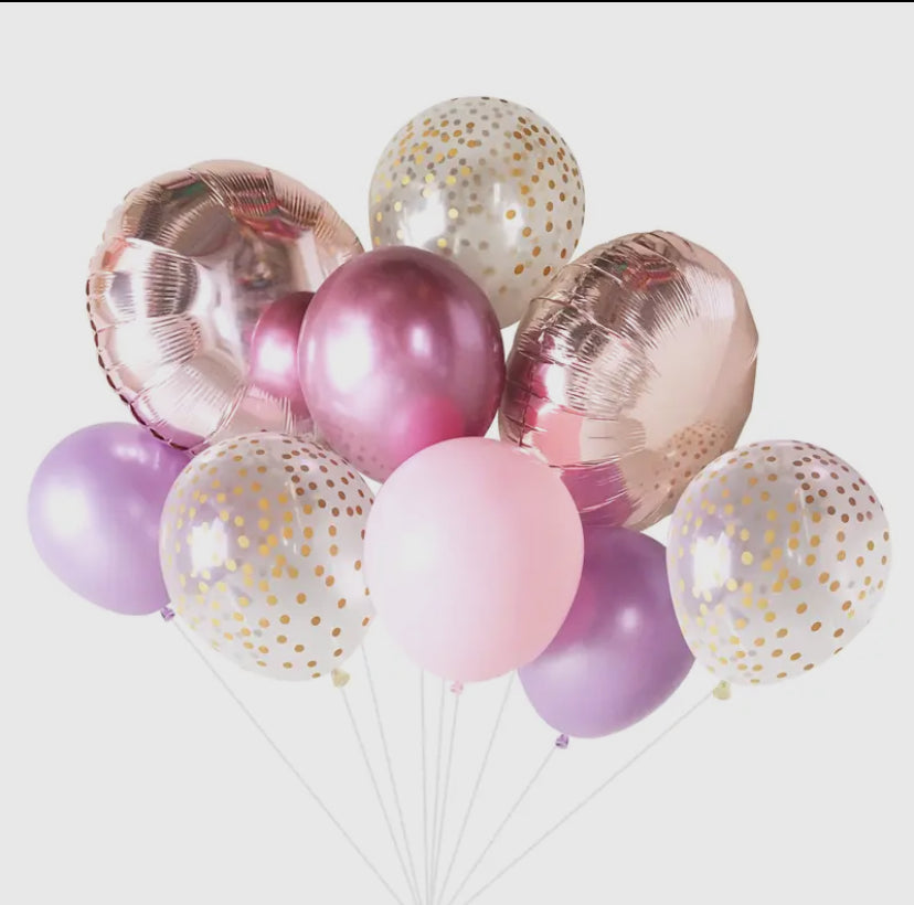 Balloon Bouquet - Lilac & Rose Gold