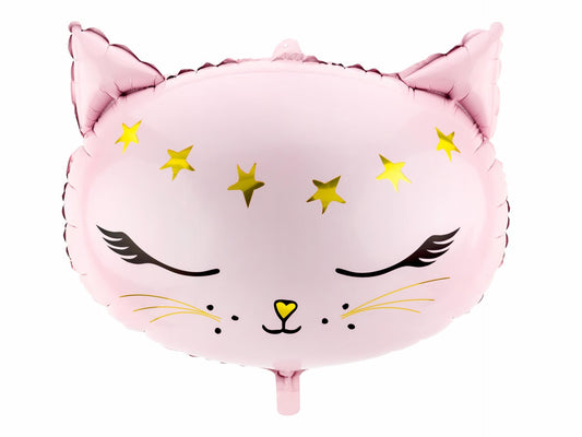 Cat Pink- Foil Balloon