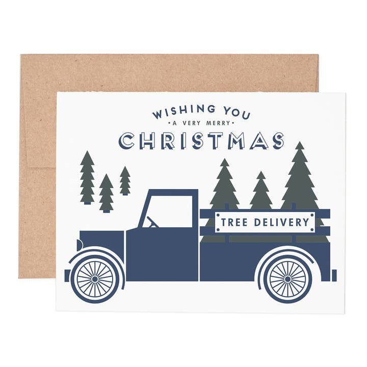 Christmas Tree Delivery Greeting Card