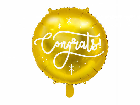 Congrats Gold- Foil Balloon