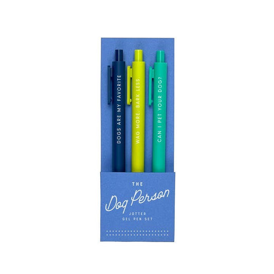 The Dog Person Jotter Gel Pen (Set of 3)