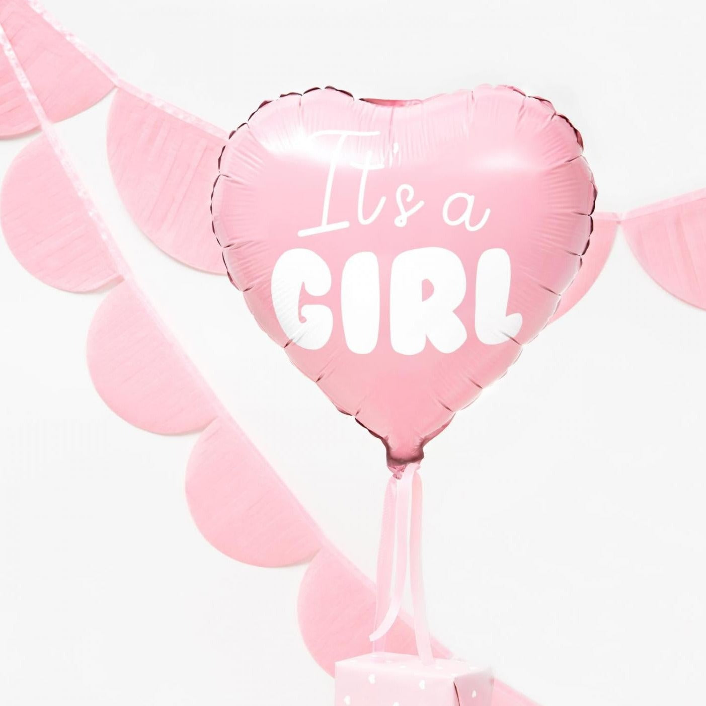 It's A Girl- Heart Foil Balloon