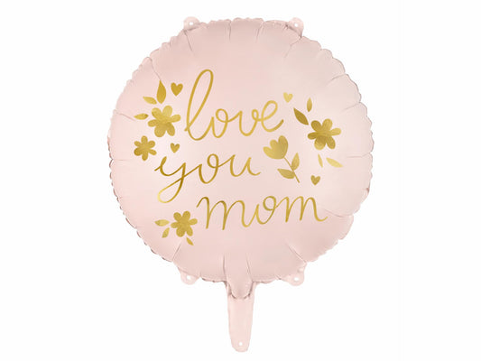 Love You Mom- Foil Balloon