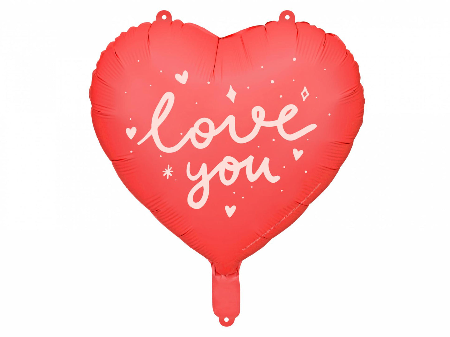 Red Love You Heart - Foil Balloon