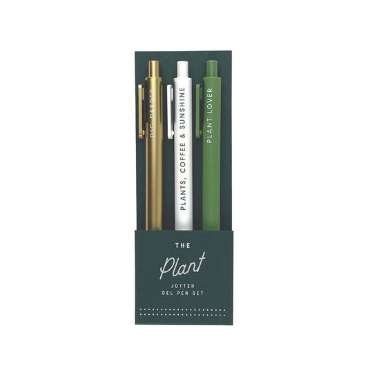 Plant Jotter Gel Pen (Set of 3)