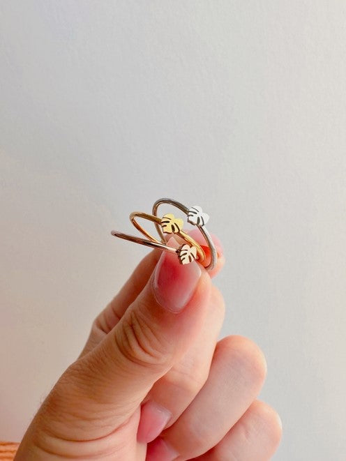 Tiny Monstera Deliciosa Plant Ring