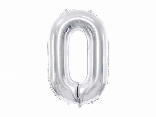 Giant Foil Balloon Number  - Silver