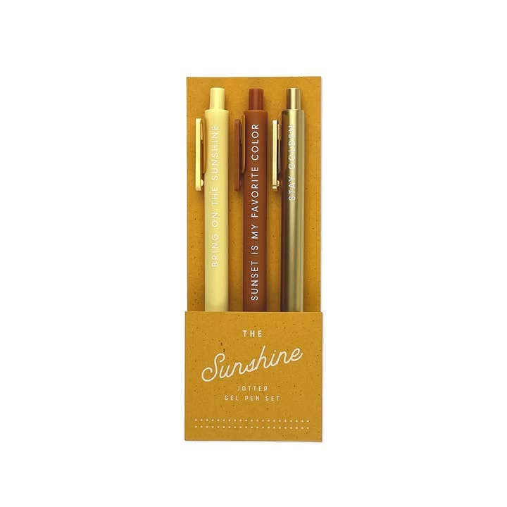 Sunshine Jotter Gel Pen (Set of 3)