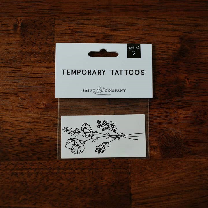 Wildflower Temporary Tattoos