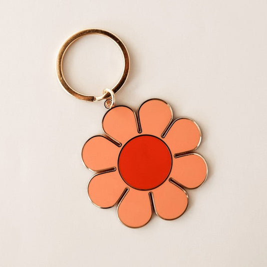 Retro Flower Keychain