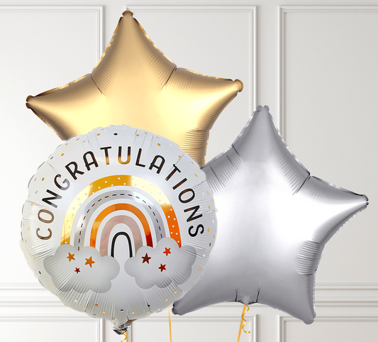 Congrats Boho Rainbow- Foil Balloon