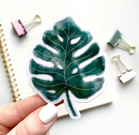 Monstera Watercolor Sticker