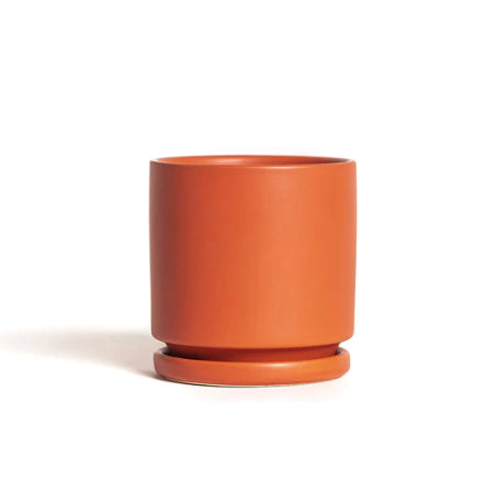 Gemstone Cylinder Pot - Rust