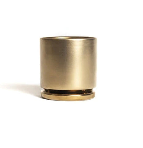 Gemstone Cylinder - Gold